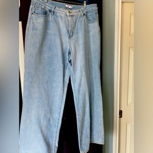 Wide leg jeans